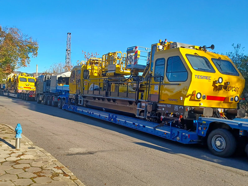 TESMEC: THE FIRST VEHICLES OCPC401 ARE IN BULGARIA